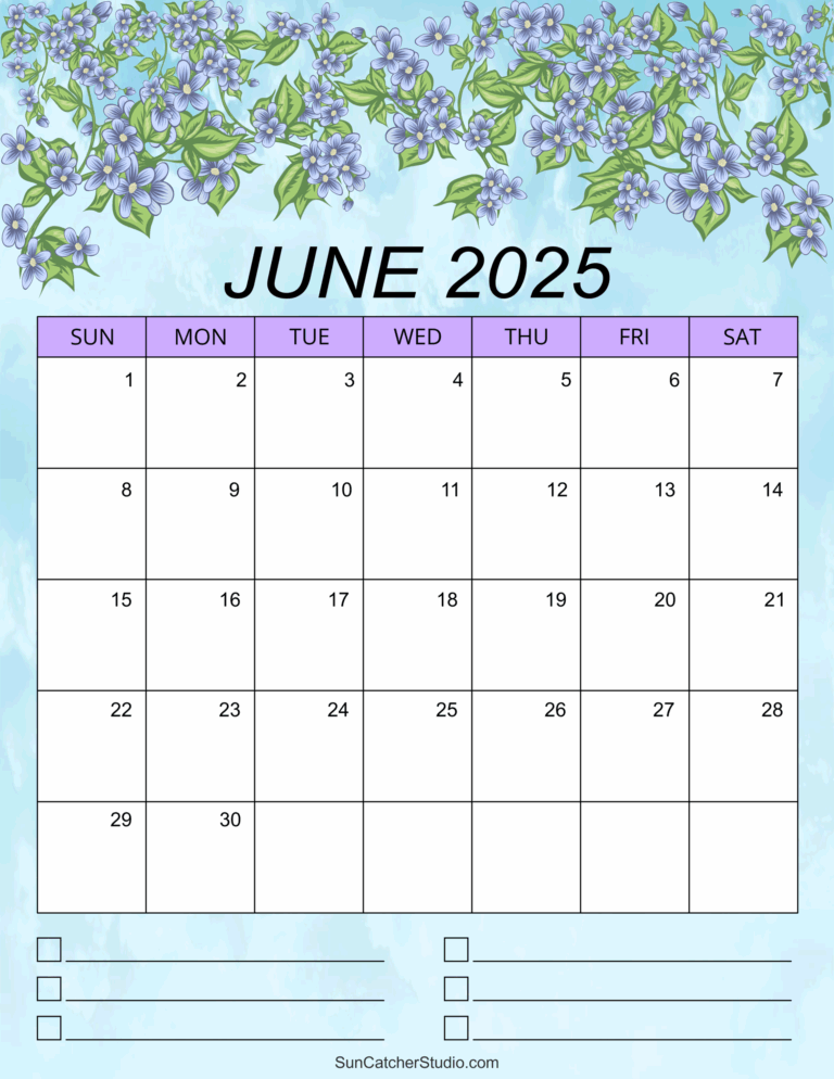 June 2025 Calendar Free Printable Free Printables Monograms Design Tools Patterns U0026 DIY Projects