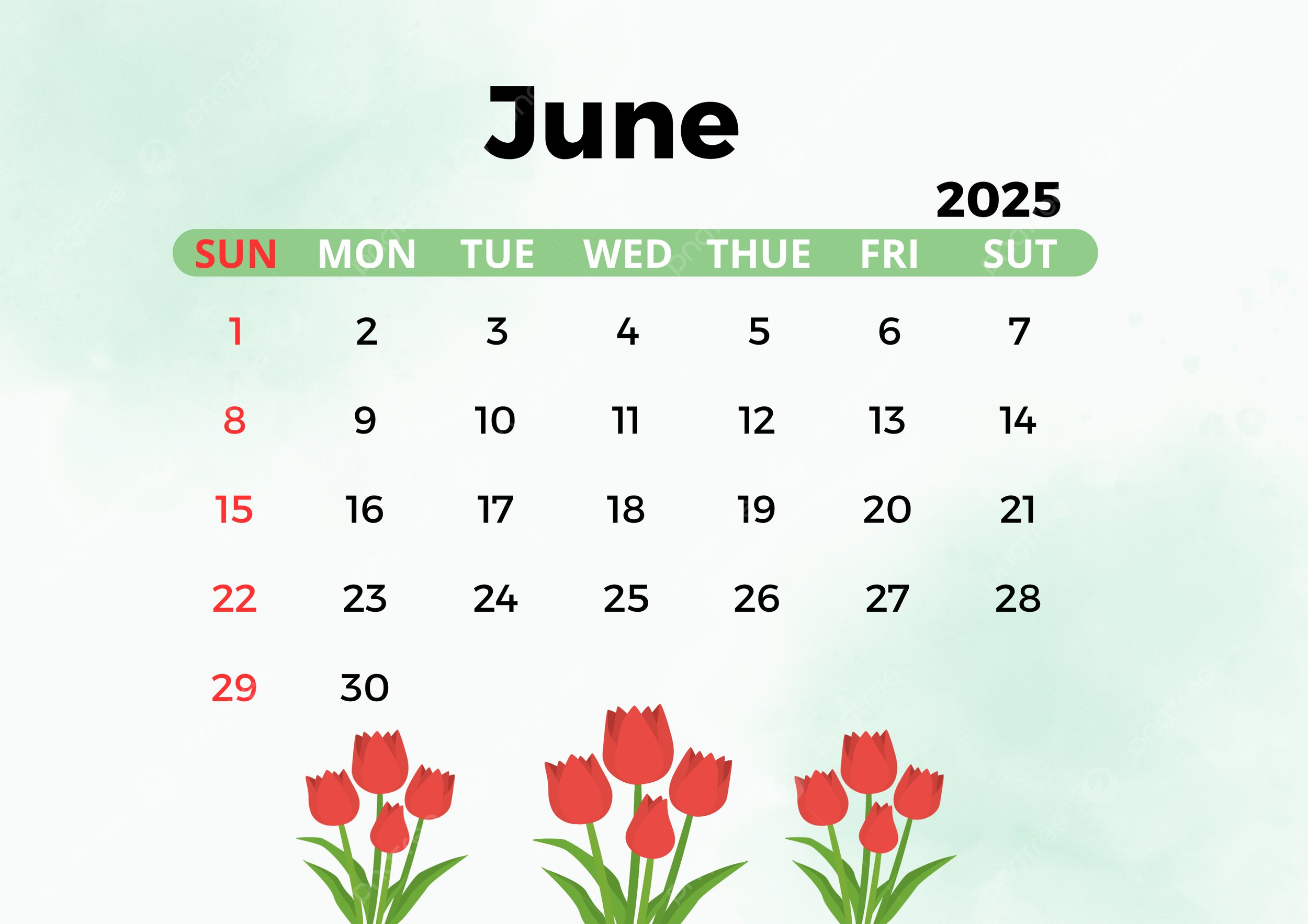 June 2025 Calendar Template Template Download On Pngtree
