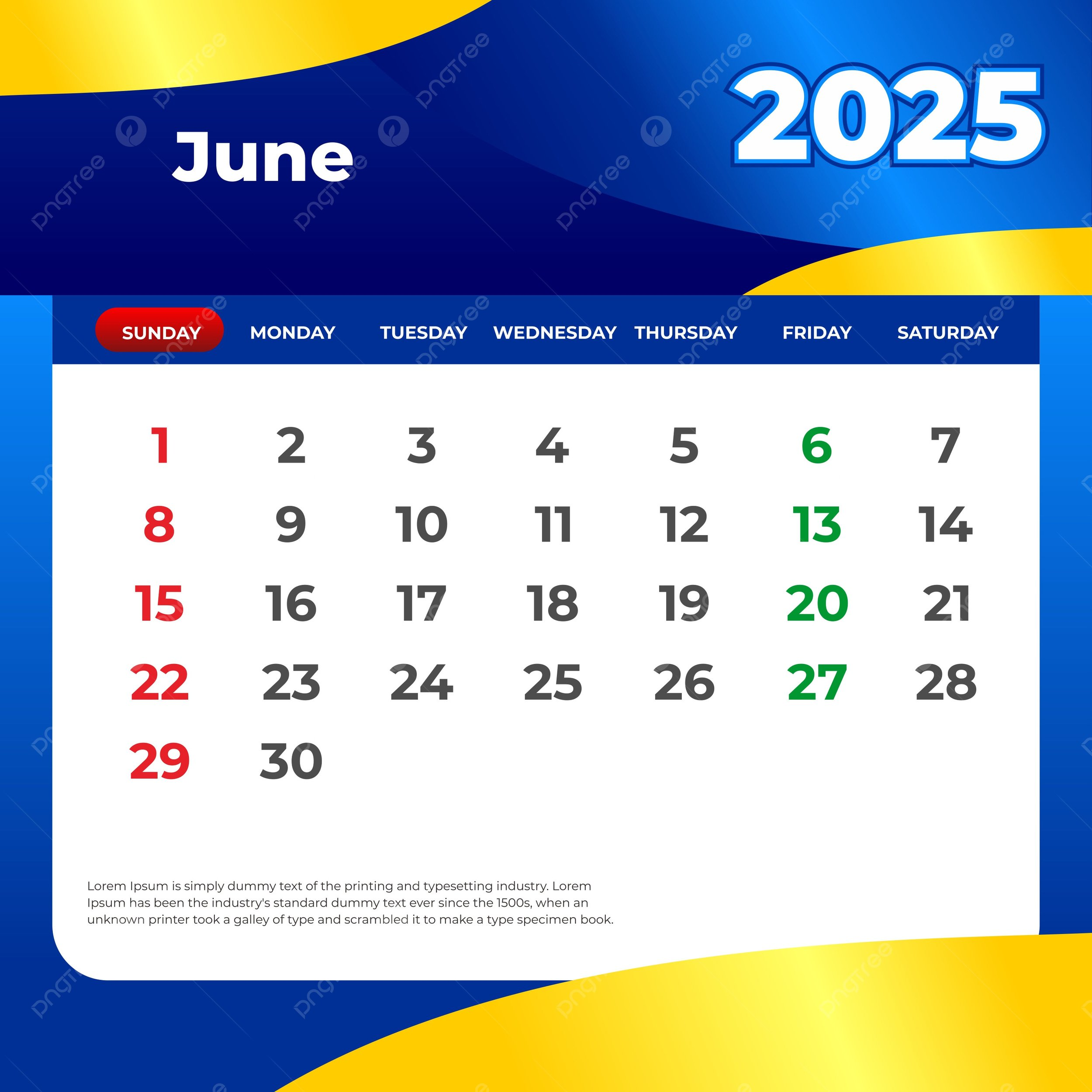 Calendar June 2025 India