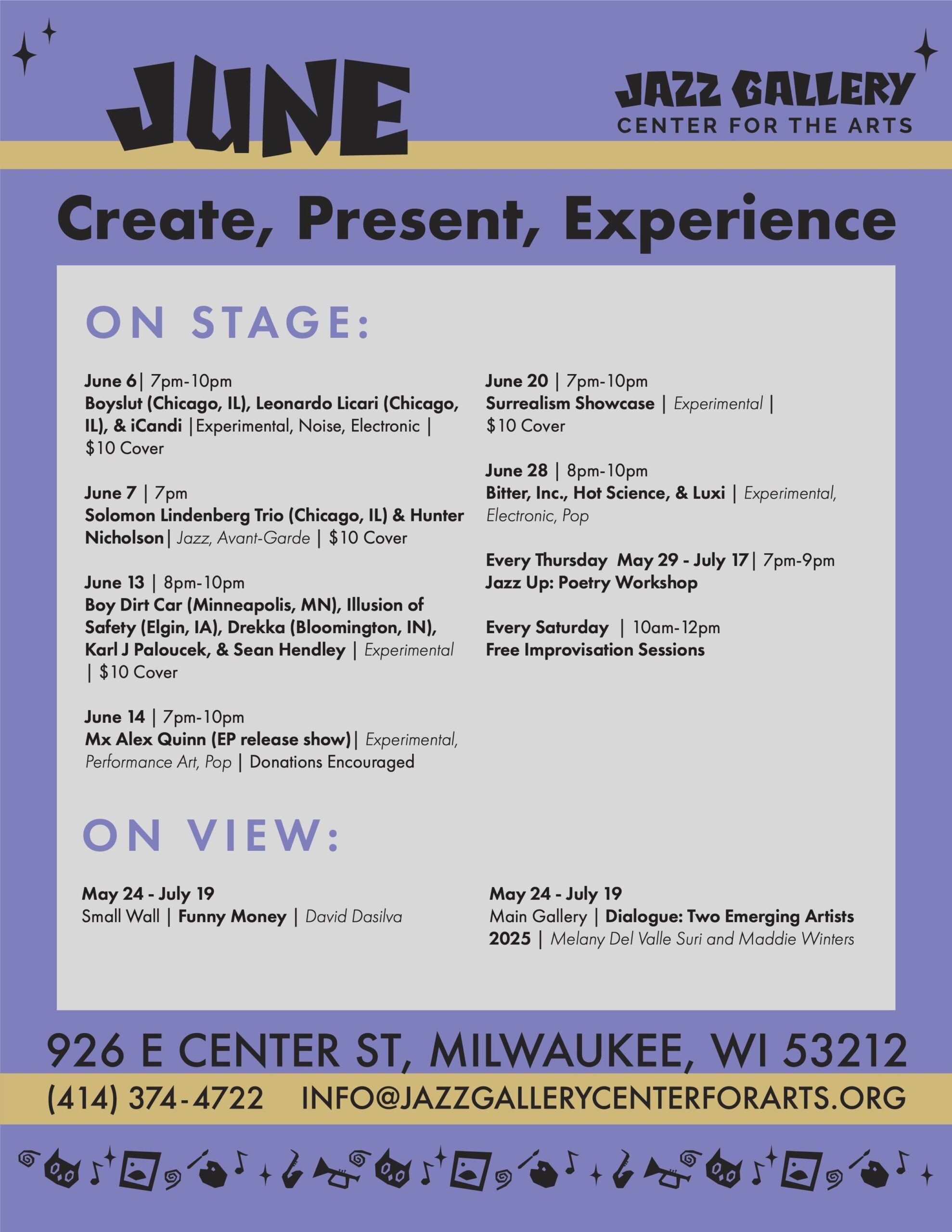 June 2025 Events At The Jazz Gallery Jazz Gallery Center For The Arts
