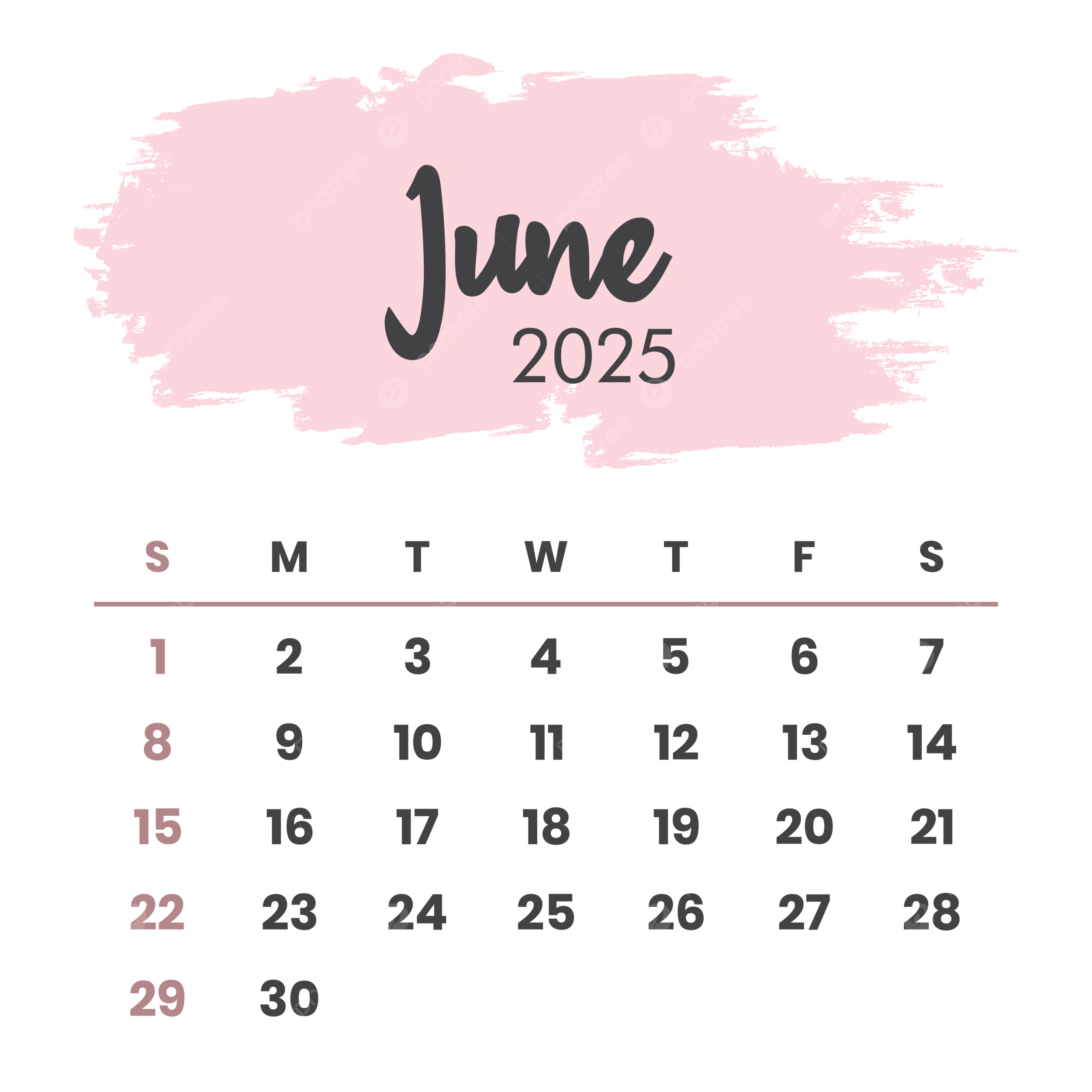 June 2025 PNG Transparent Images Free Download Vector Files Pngtree