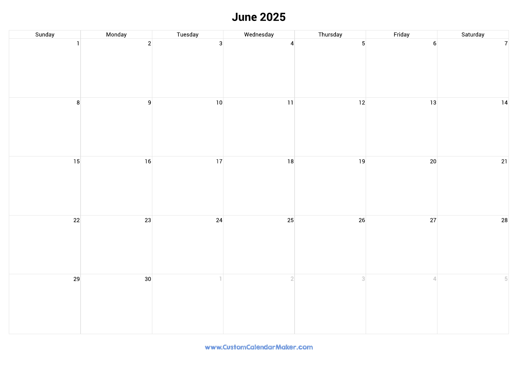 June 2025 Printable Calendar With Australia Holidays Custom Calendar Maker