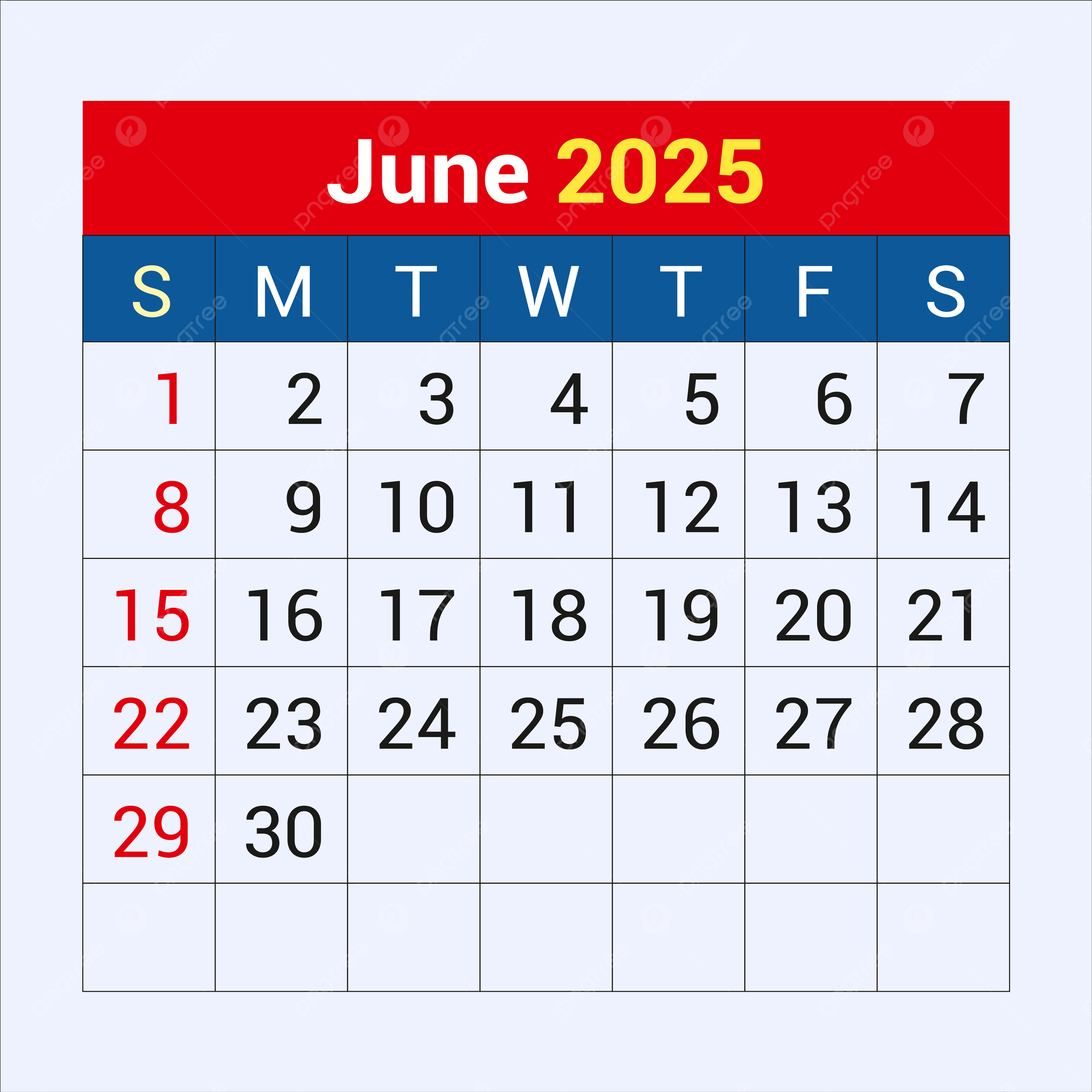Word Calendar June 2025