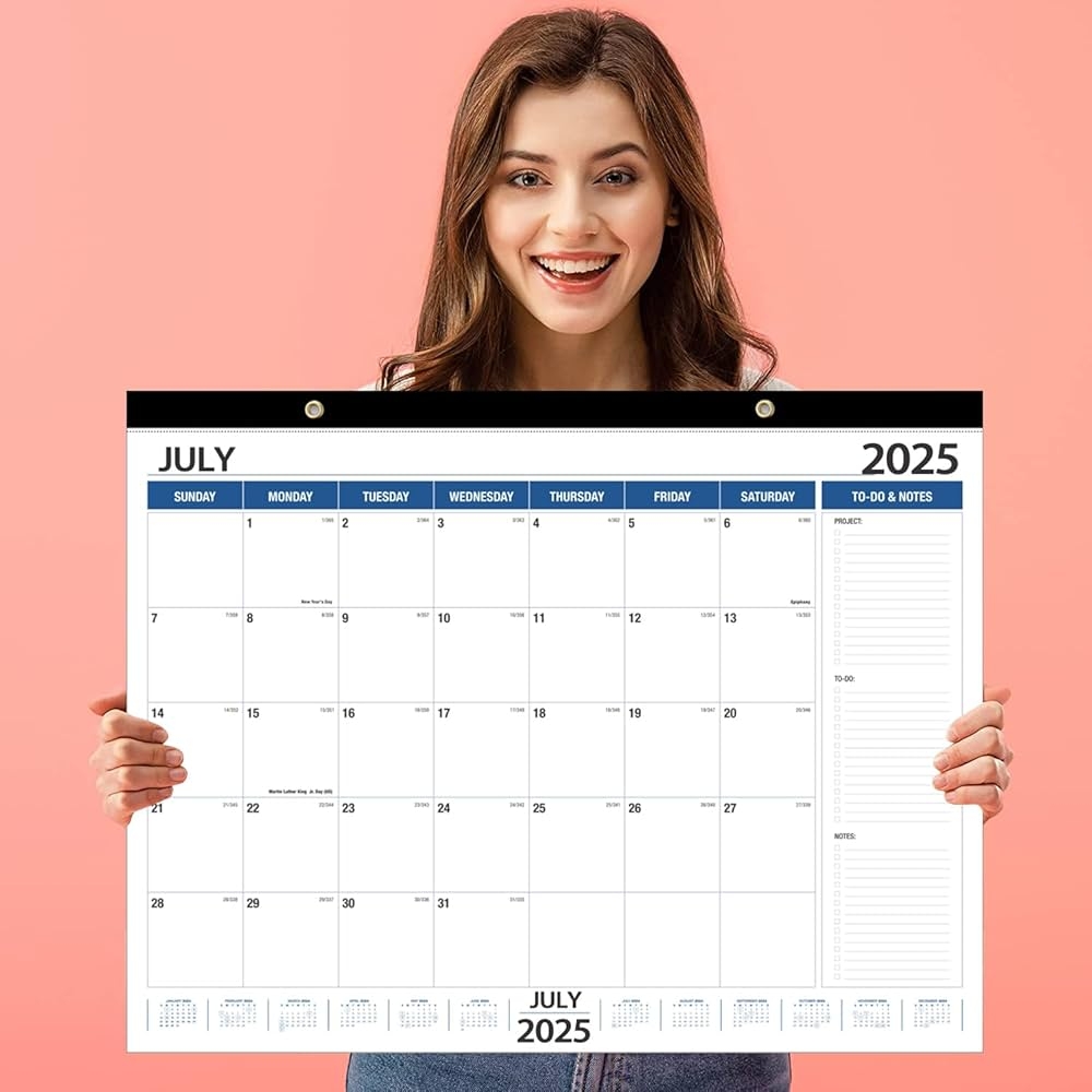 July 2023 To June 2025 Desk Calendar