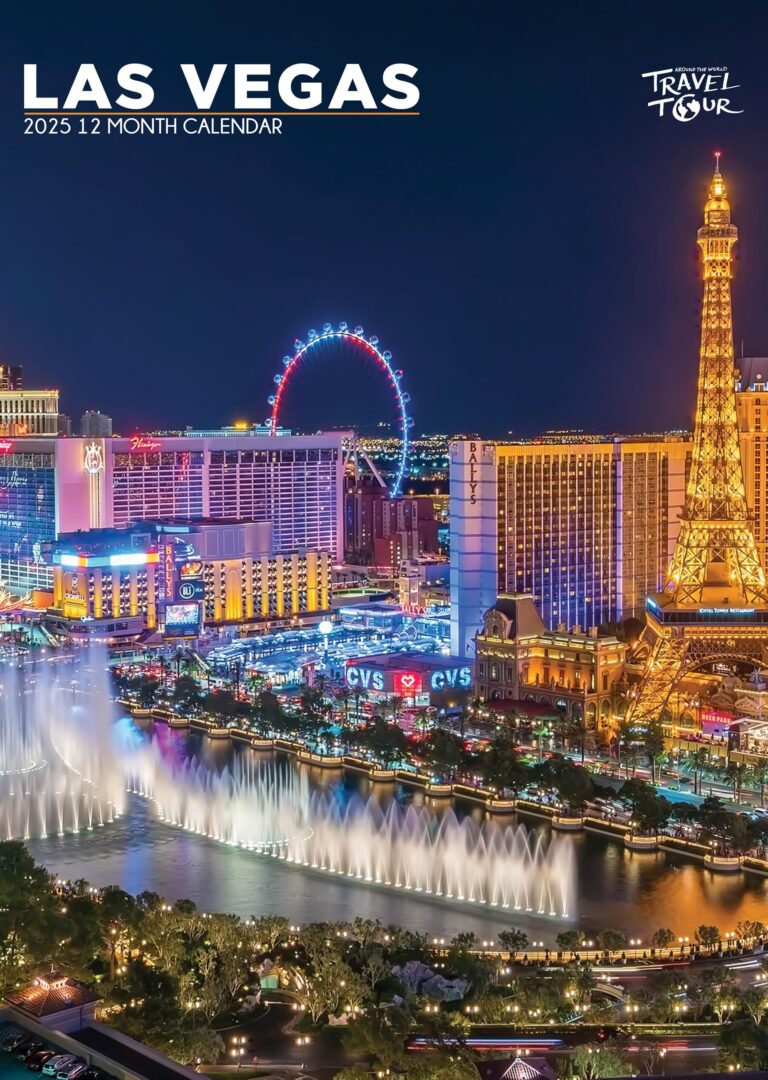 Las Vegas Calendar 2025 Amazon co uk Stationery U0026 Office Supplies