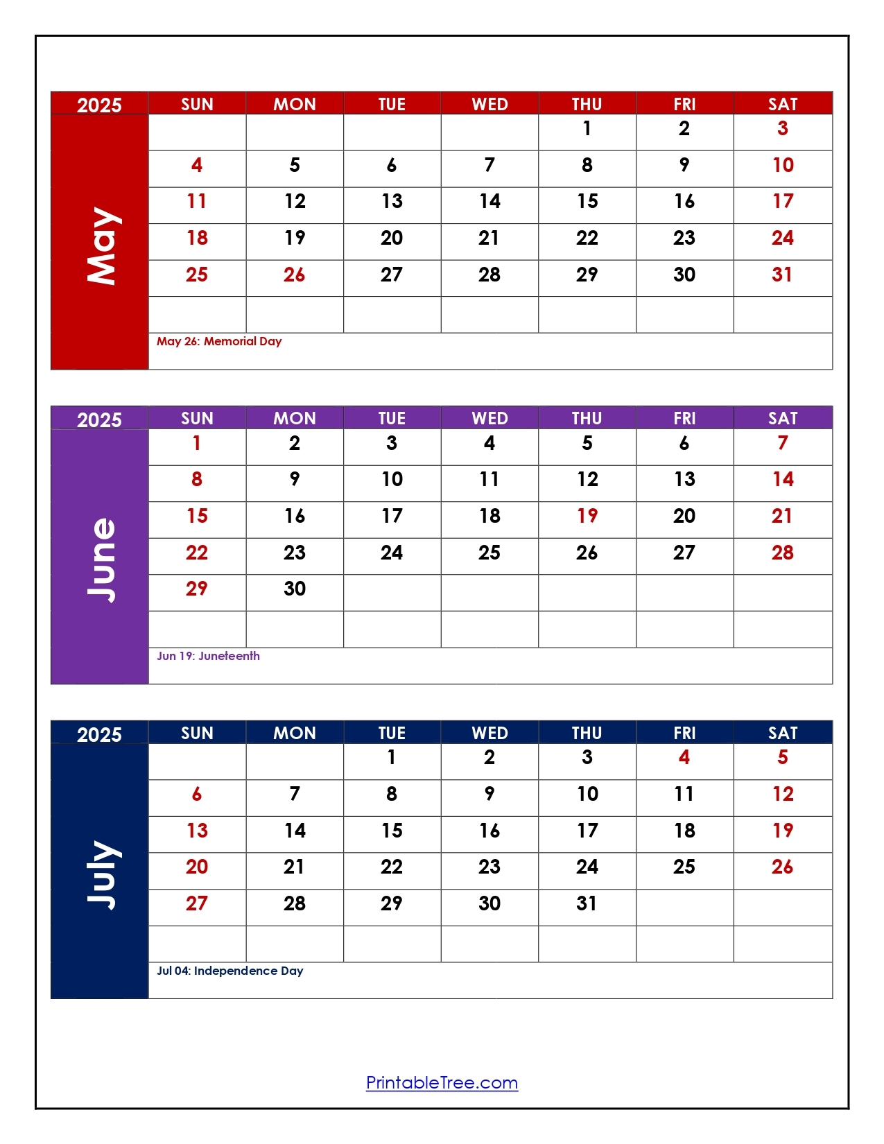 Calendar July 2023 To June 2025 Printable