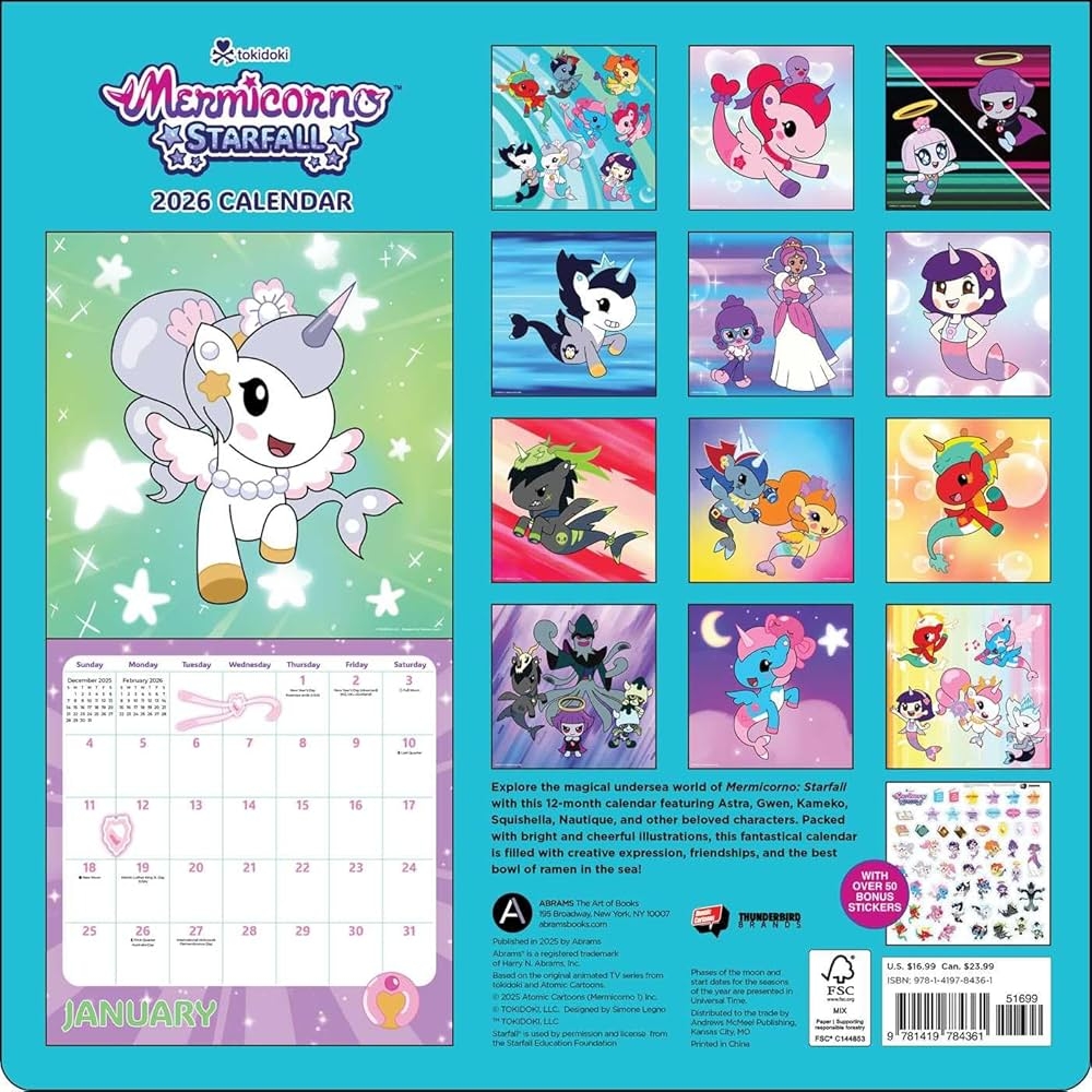 Starfall Calendar August 2025