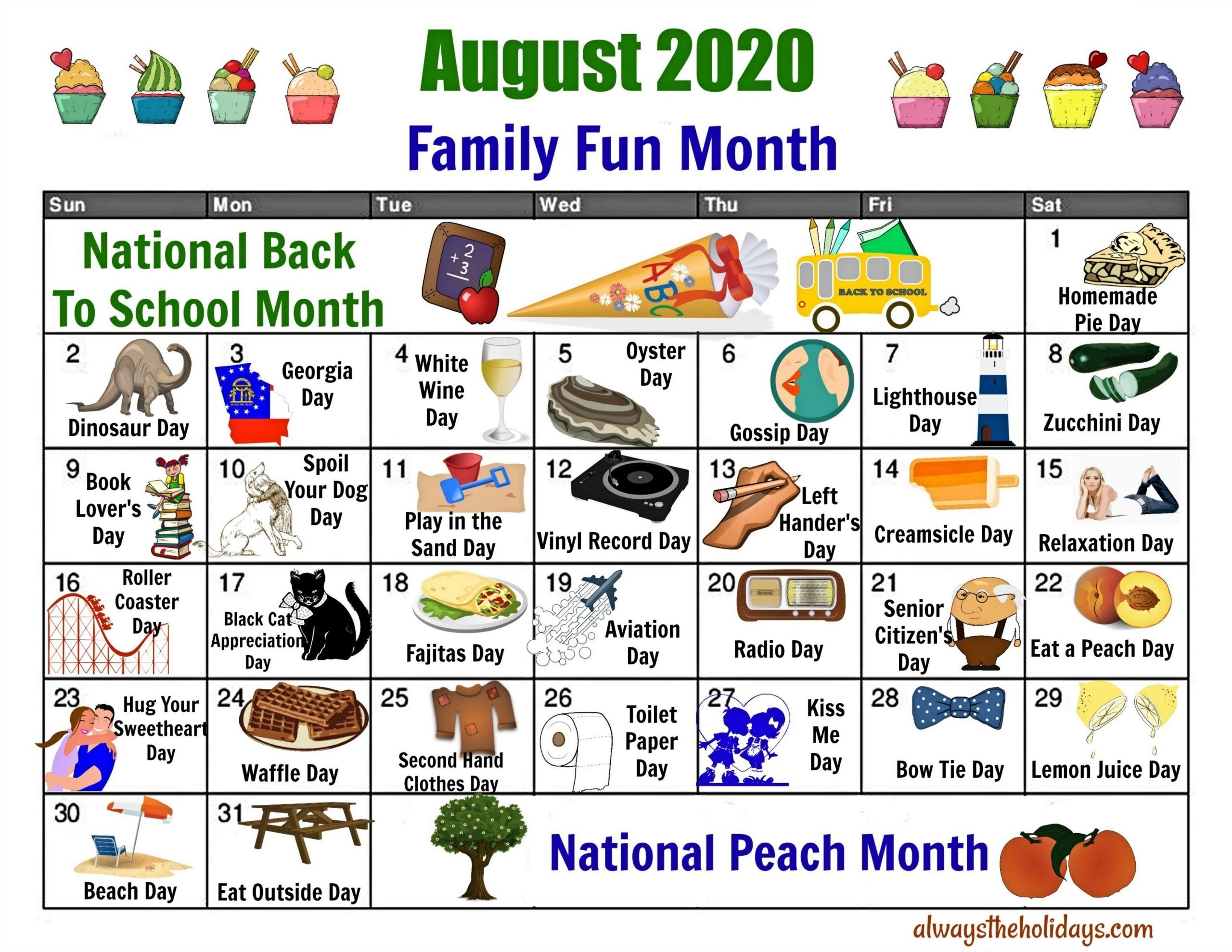 National Days In August 2025 Calendar