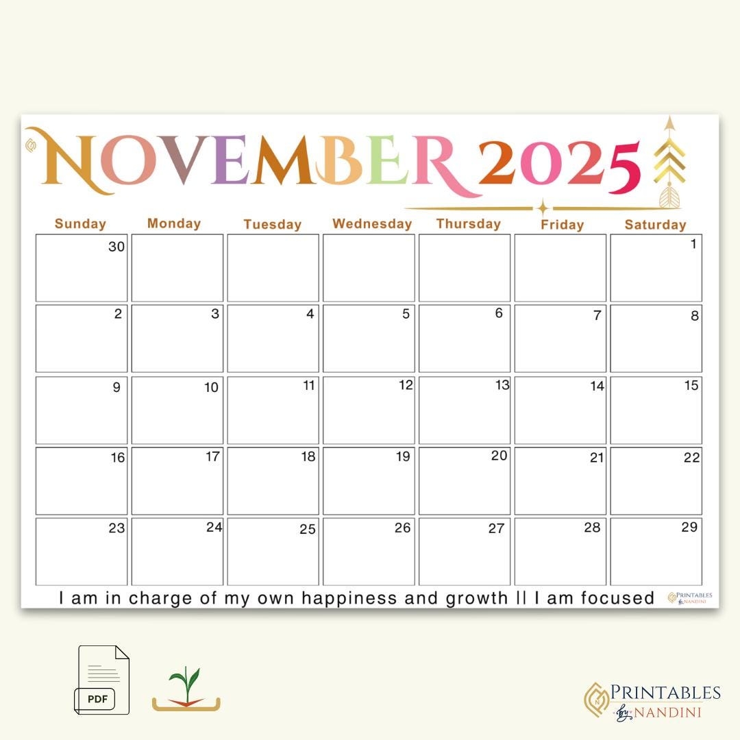 November 2025 Calendar Horoscope