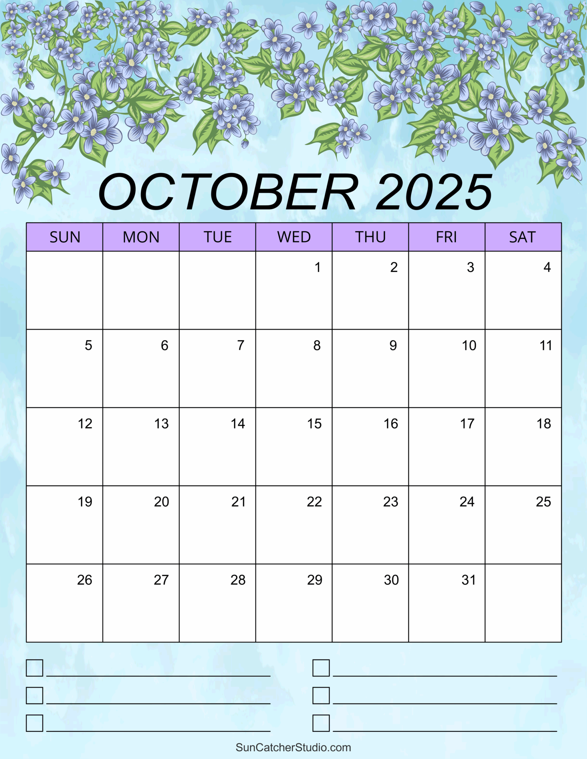 Weather Calendar For October 2025