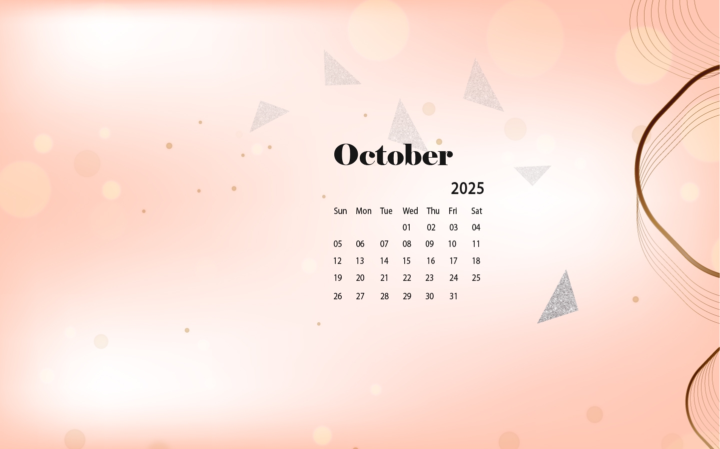 October 2025 Desktop Wallpaper Calendar CalendarLabs