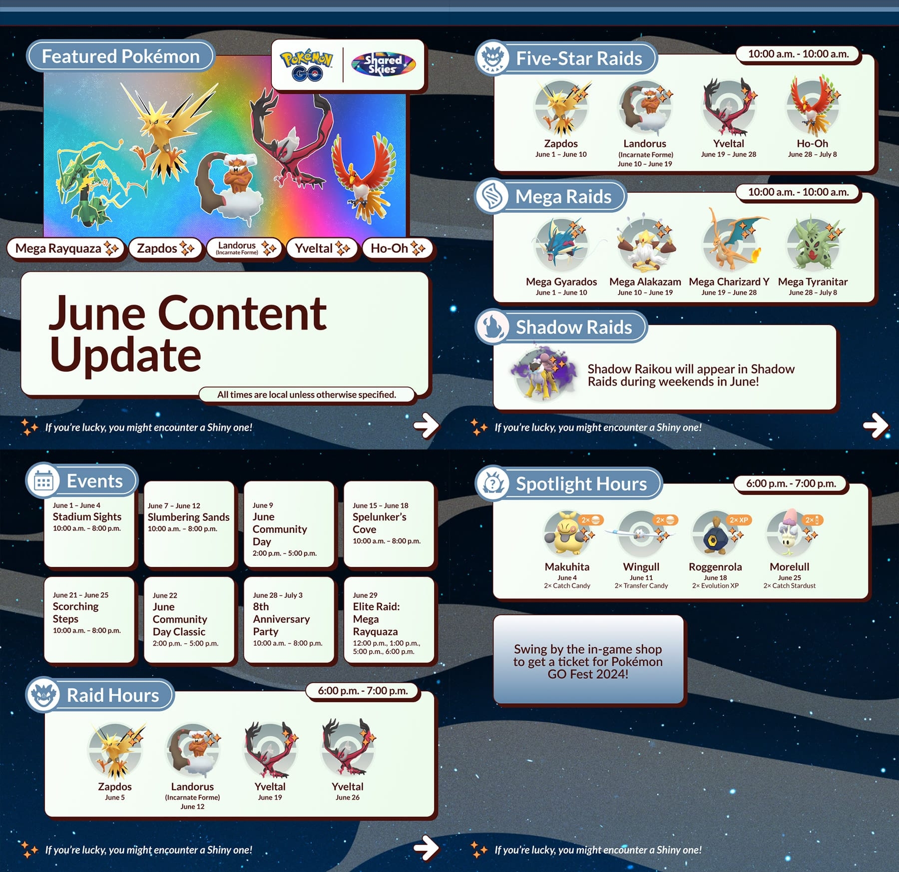 June 2025 Pokemon Go Calendar
