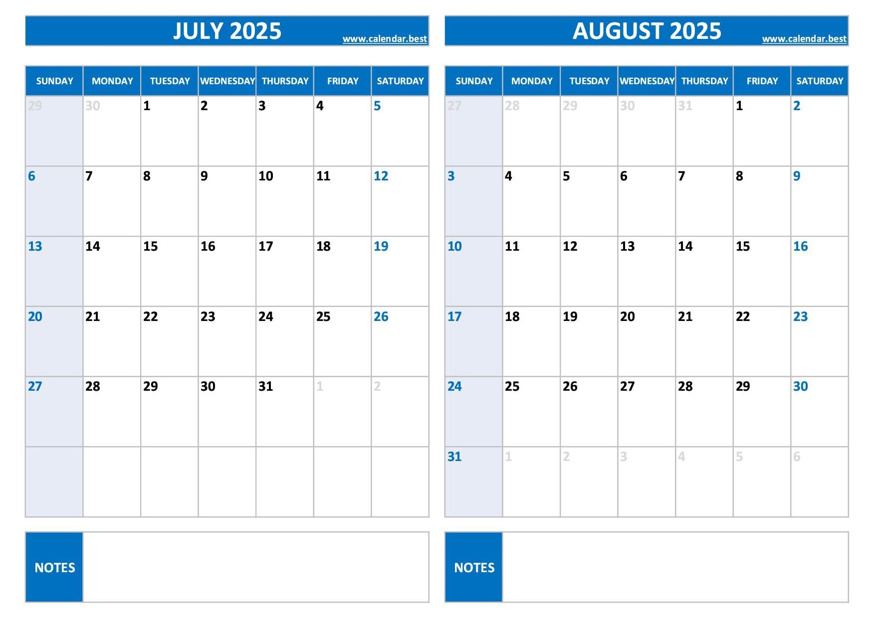 Holidays In August 2025 Calendar