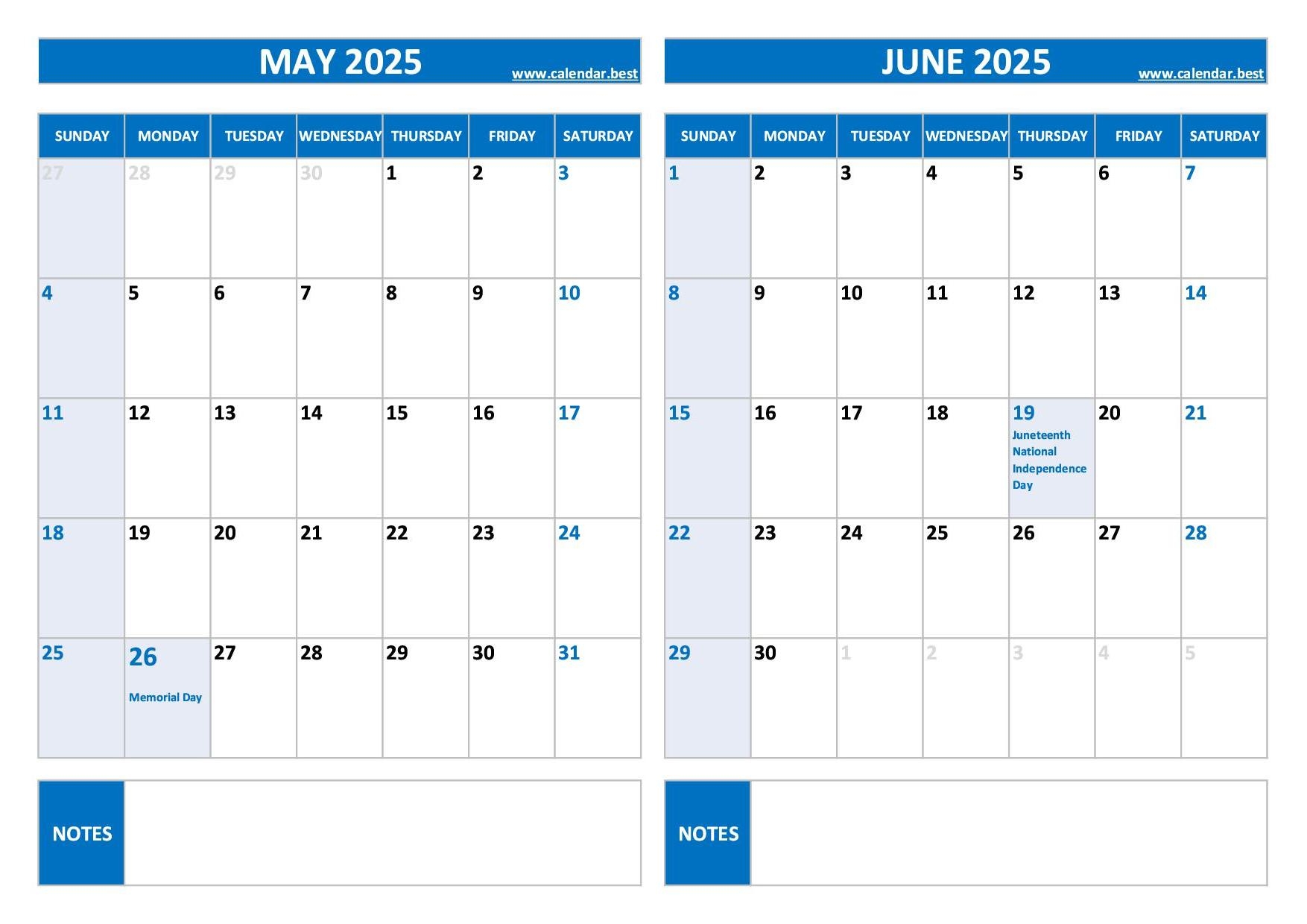 Printable May And June 2025 Calendar Free PDF U0026 JPG Downloads