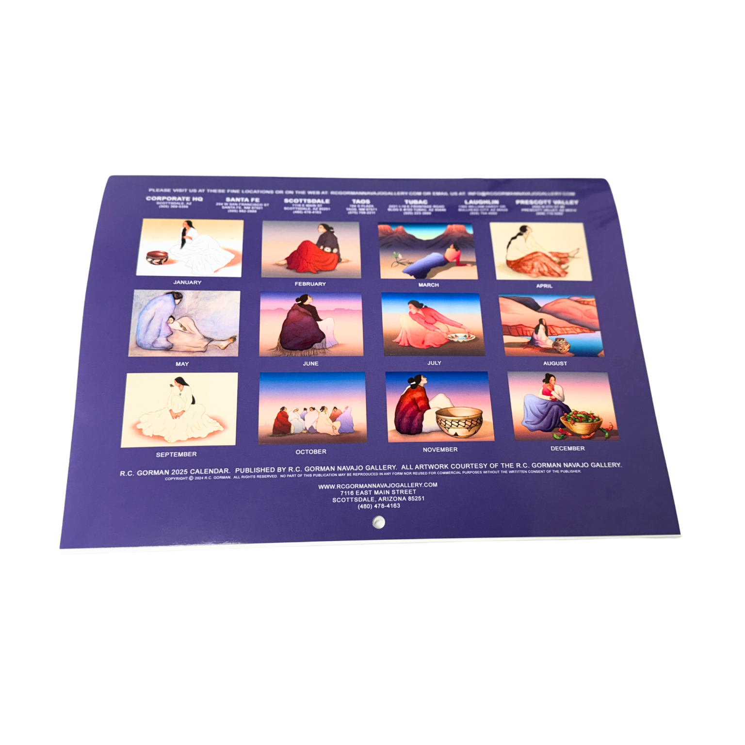 R C Gorman 2025 Calendar