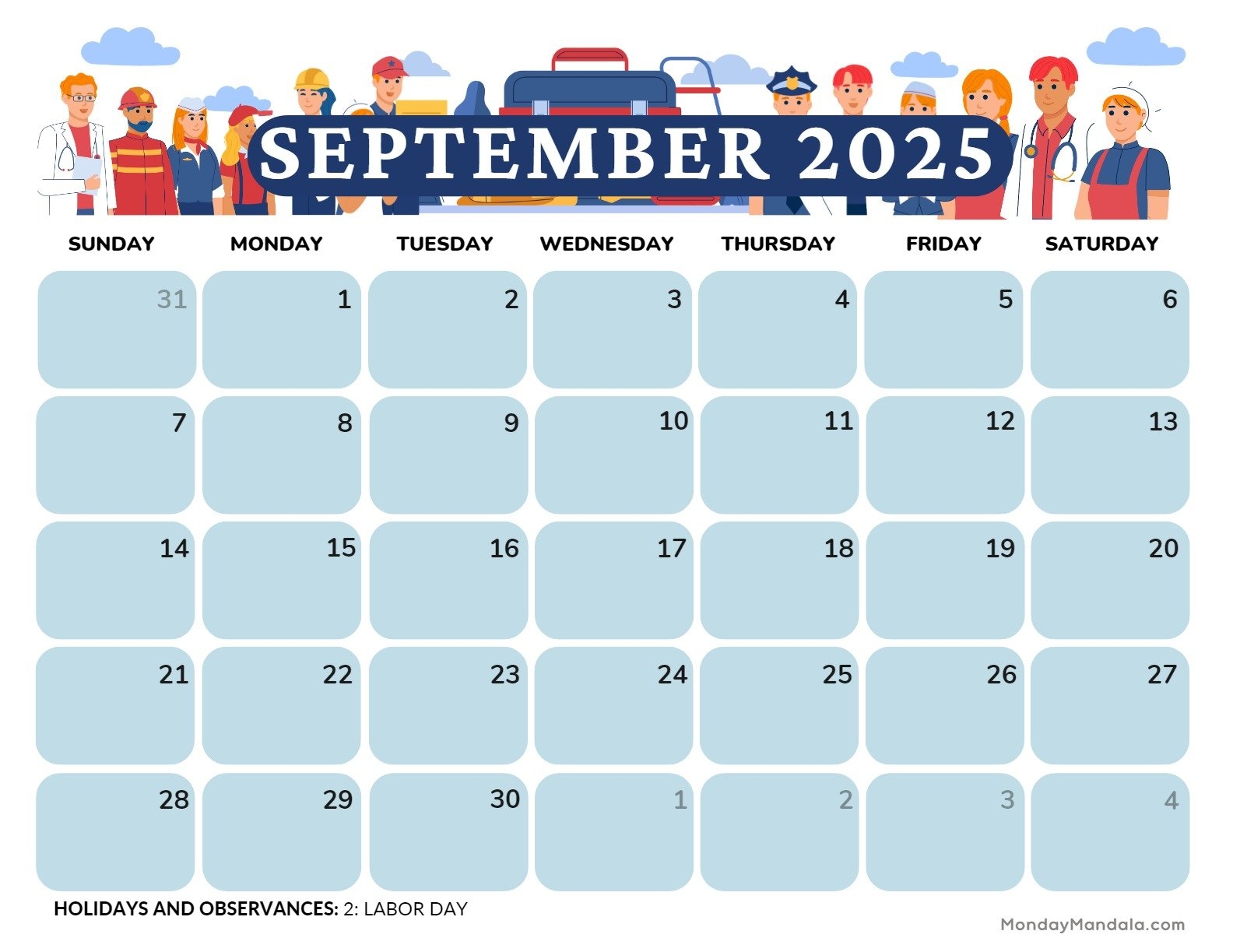 National Day Calendar For September 2025