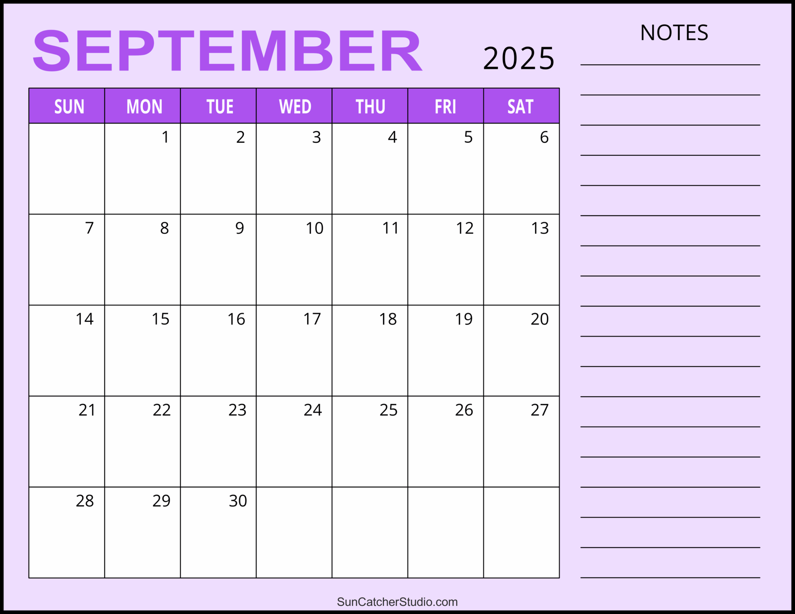Calendar Events September 2025