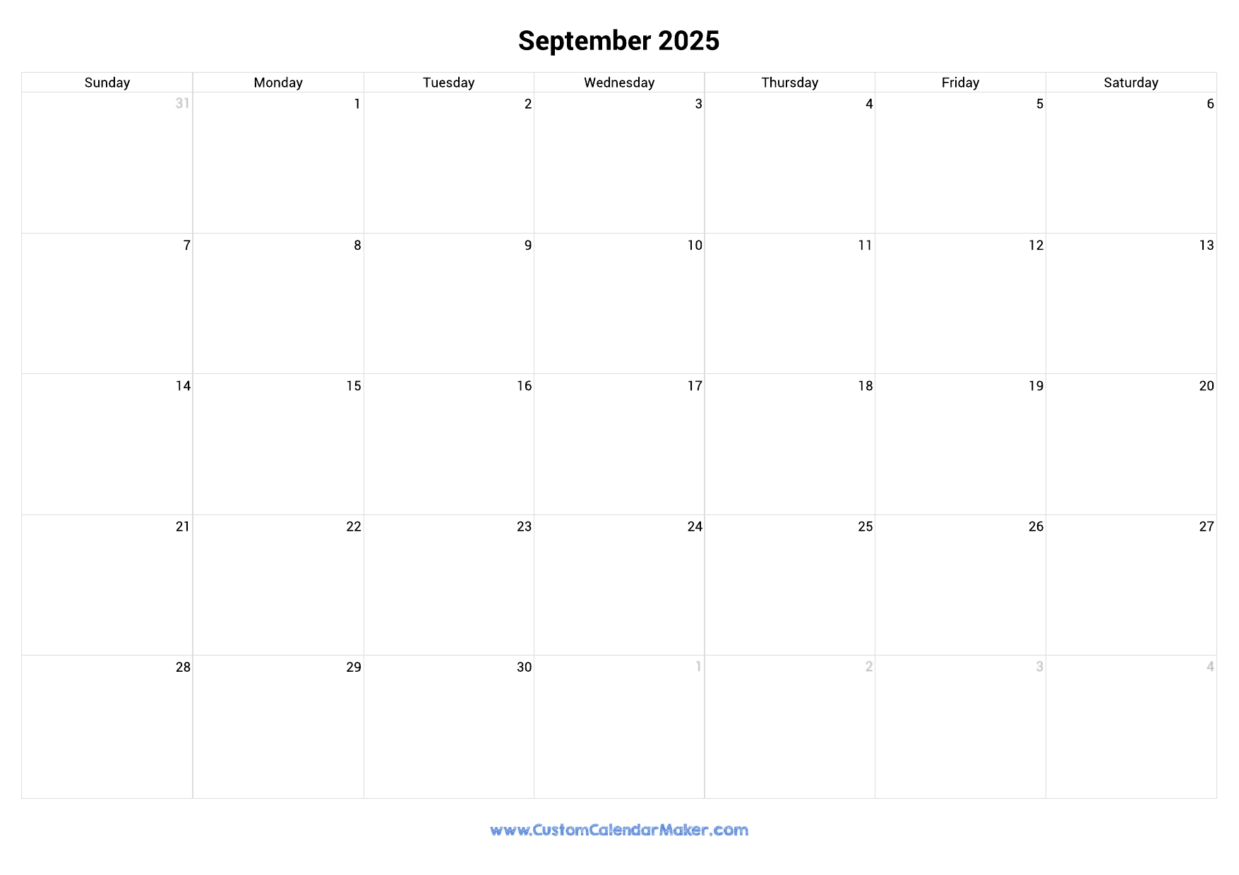 September 2025 Printable Calendar With Australia Holidays Custom Calendar Maker