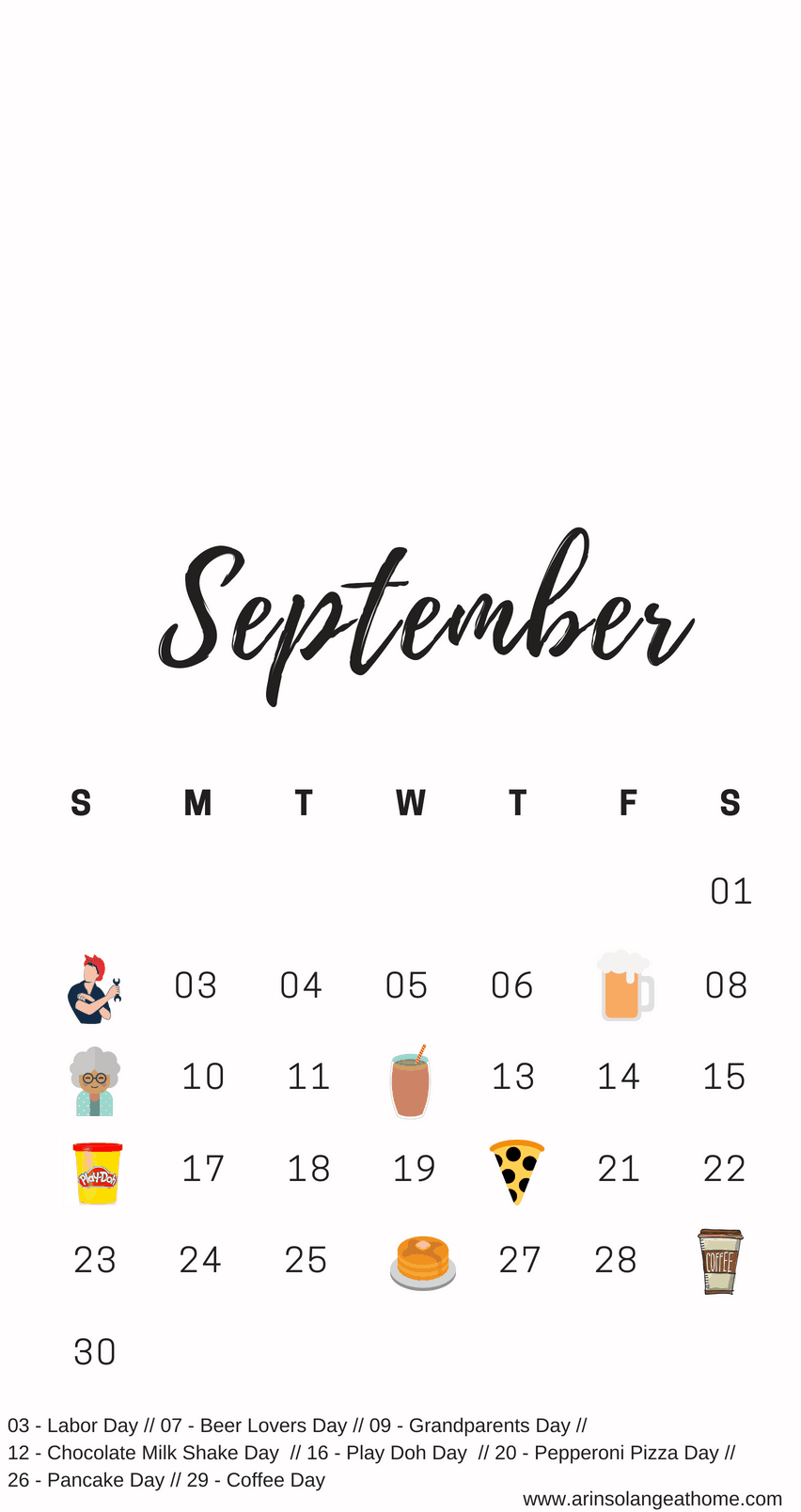 National Days Calendar September 2025