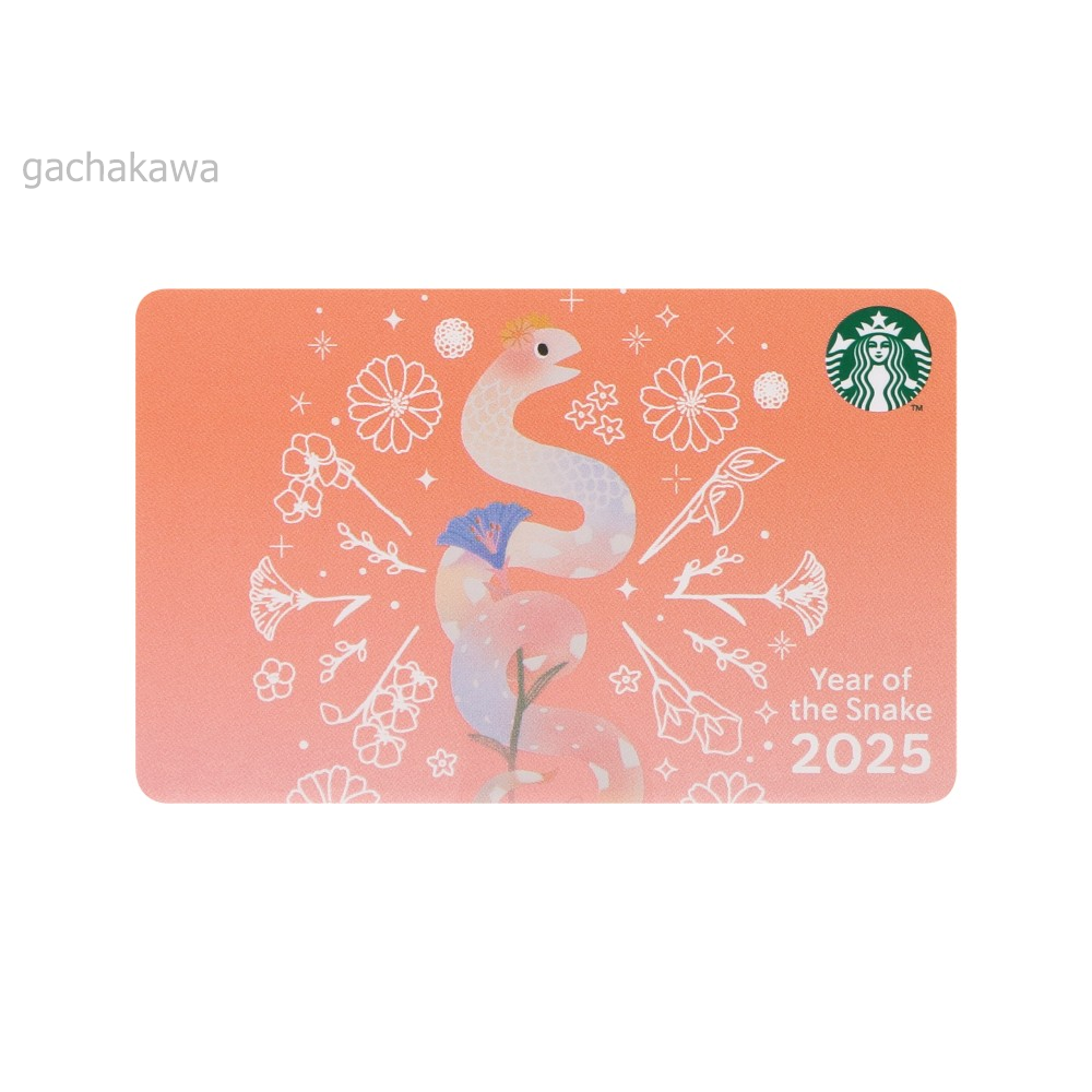 Starbucks Japan 2025 New Year Of The Snake Card Limited PIN 