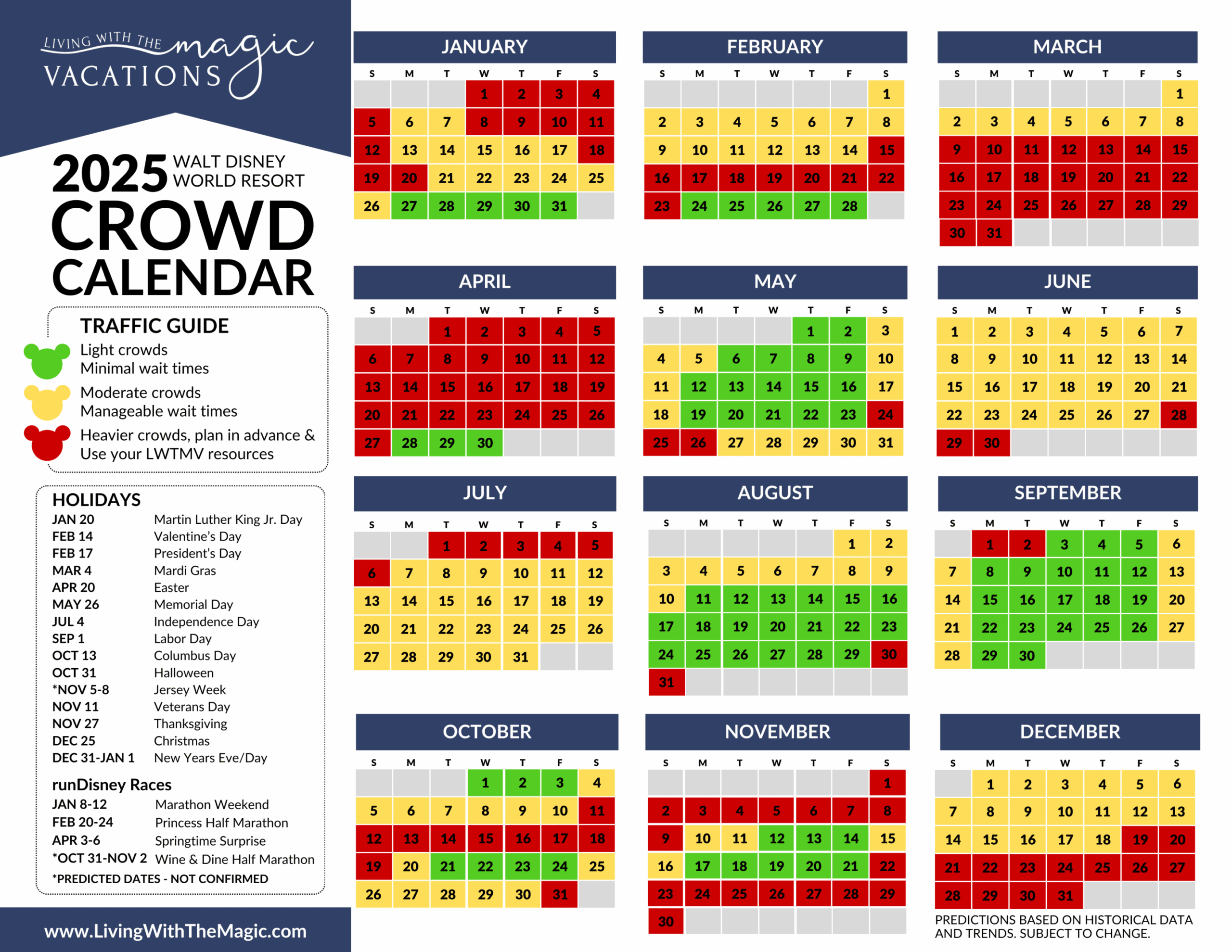 Disneyland Calendar October 2025