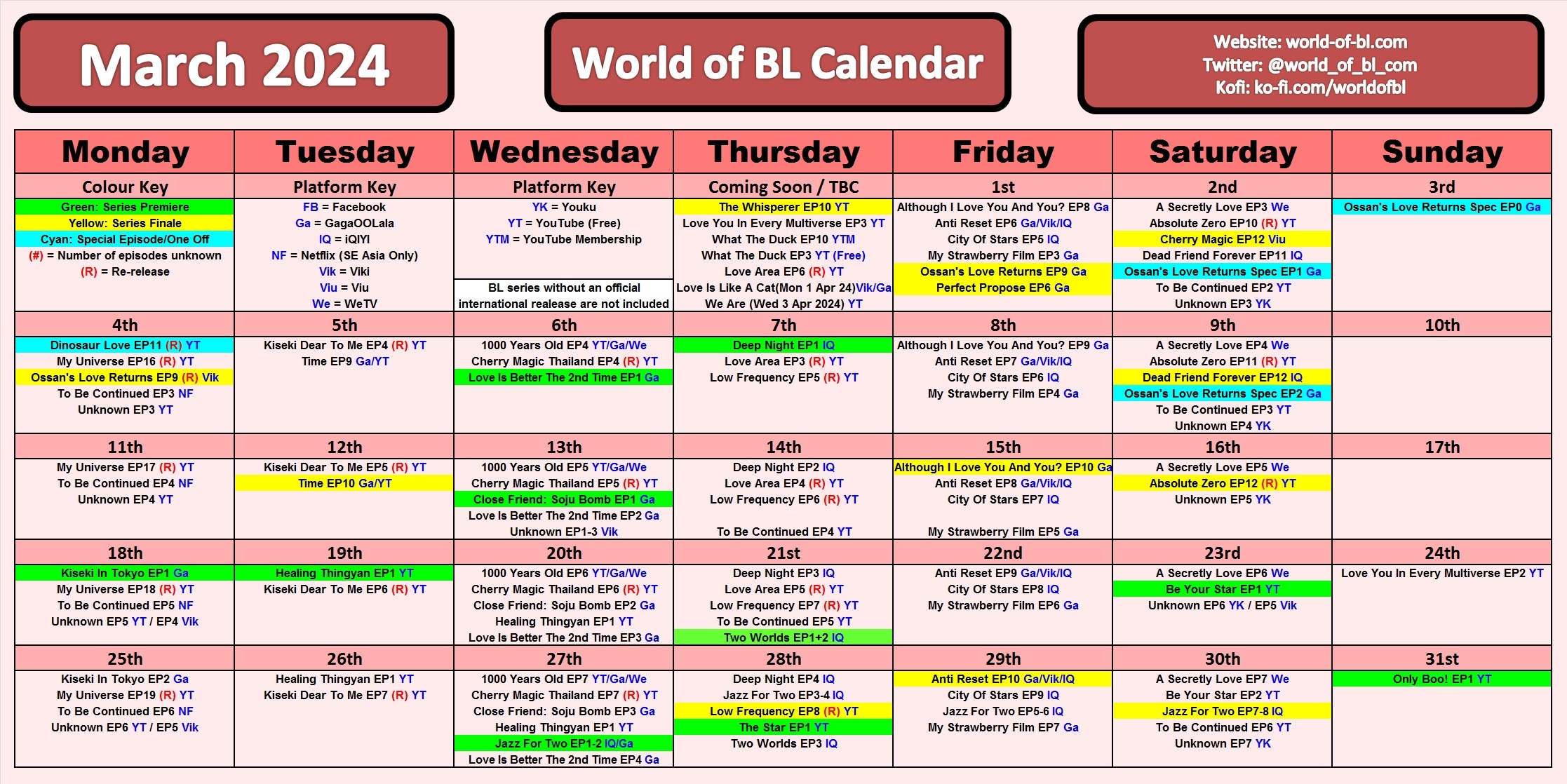 WoBL Main Calendar 2024