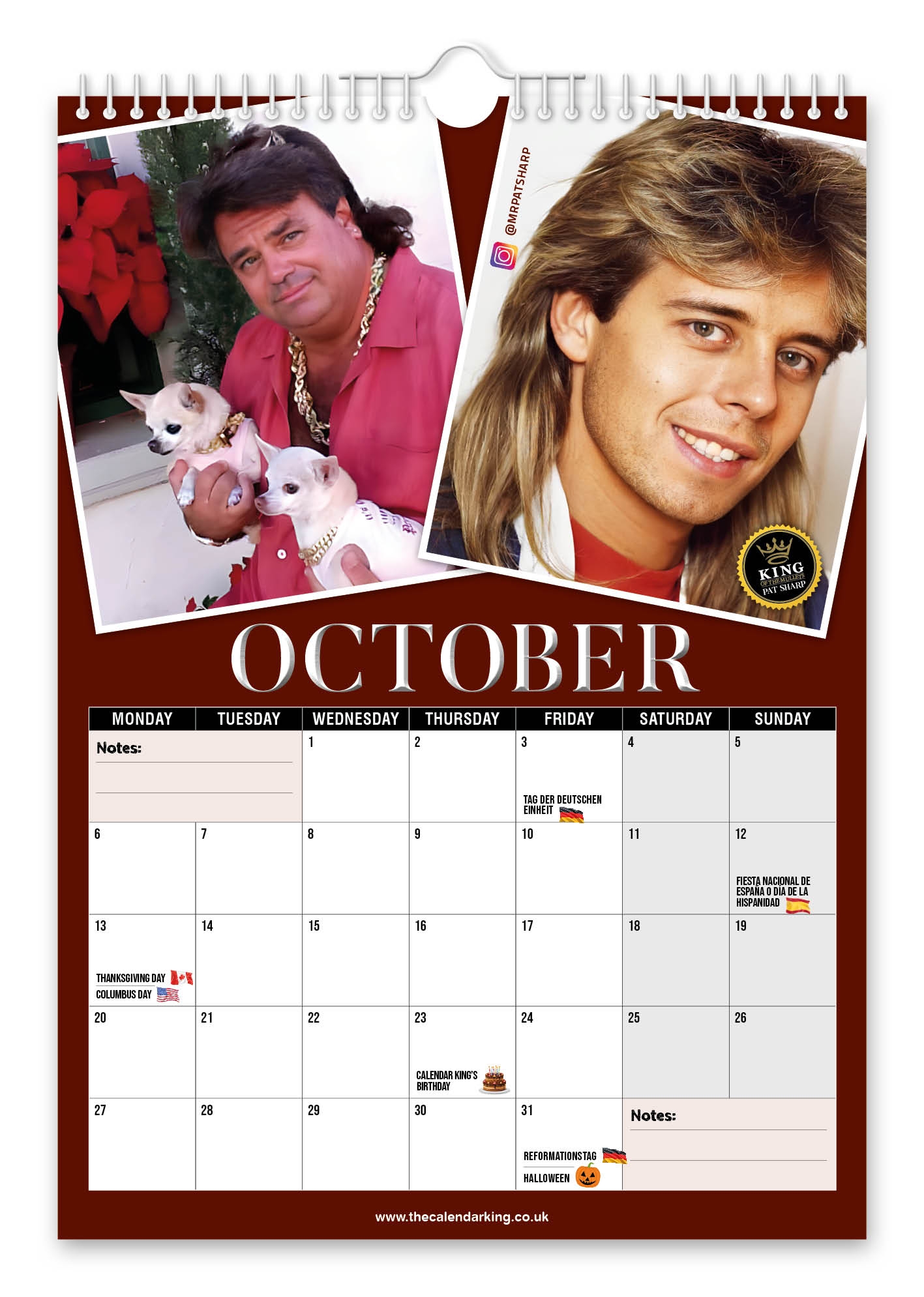 World s Greatest Mullets 2025 Wall Calendar The Calendar King